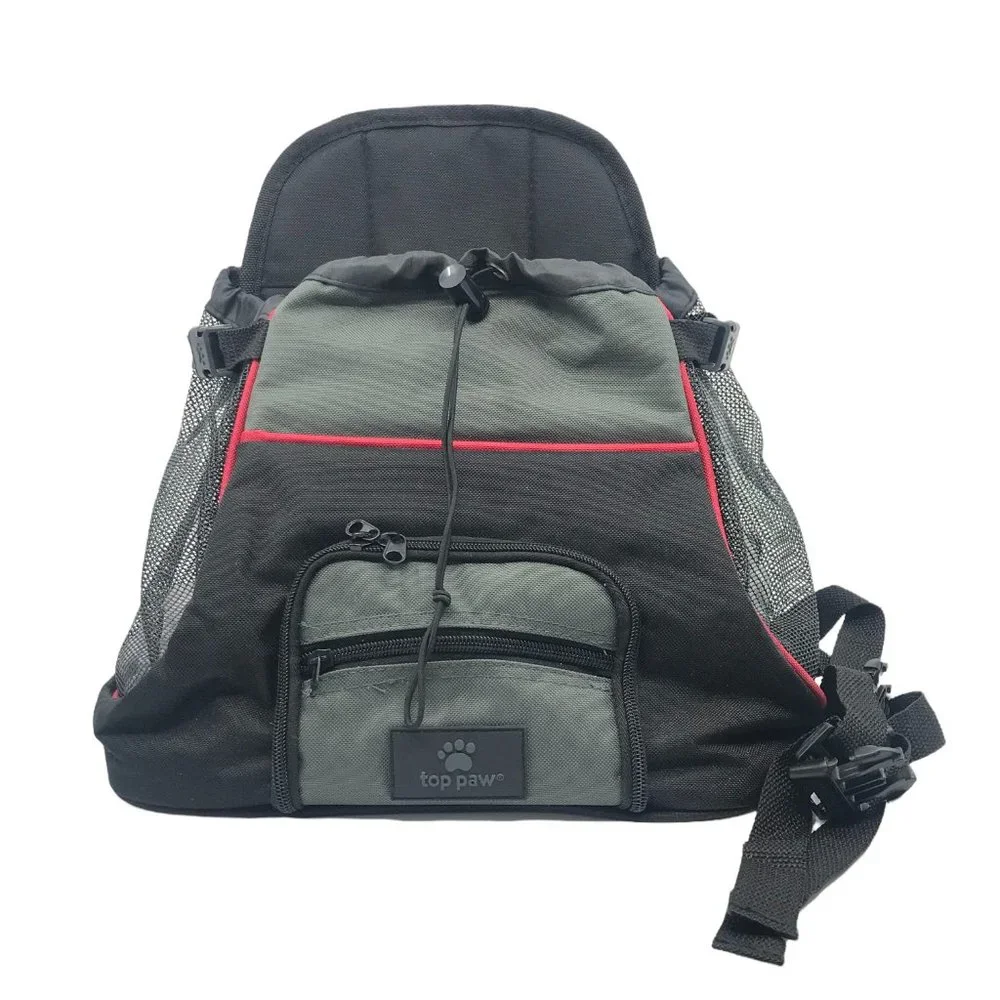 Top Paw Black Backpack Front Pet Dog Carrier